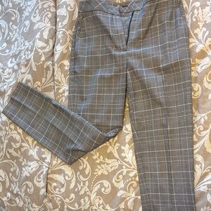 H&M Gray Plaid Trousers